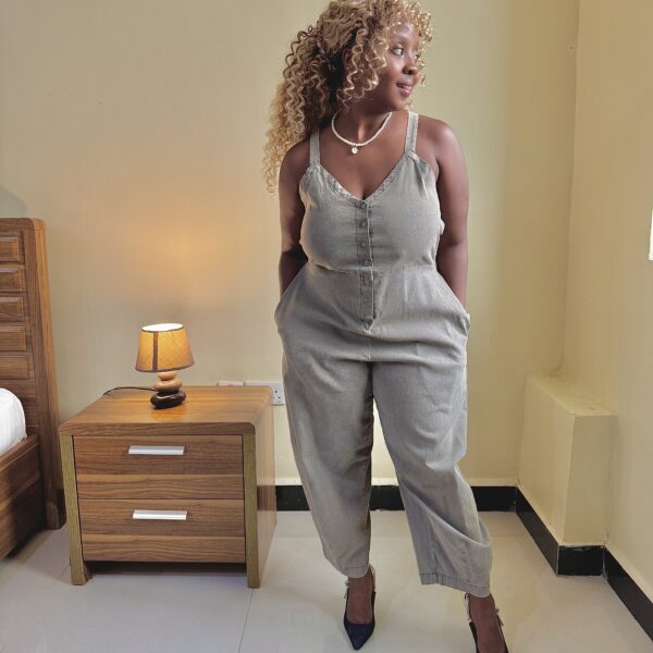 Soft Denim Pocket Jumpsuit