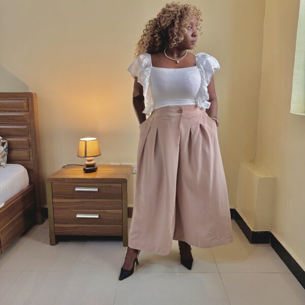 High Waist Pleated Pants