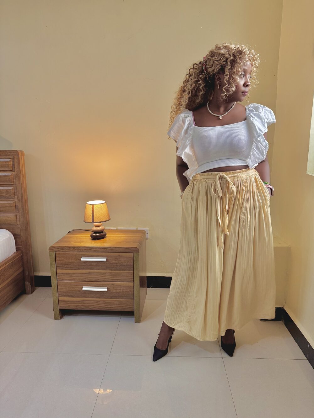 Zara Wide Pants Pleated Palazzo
