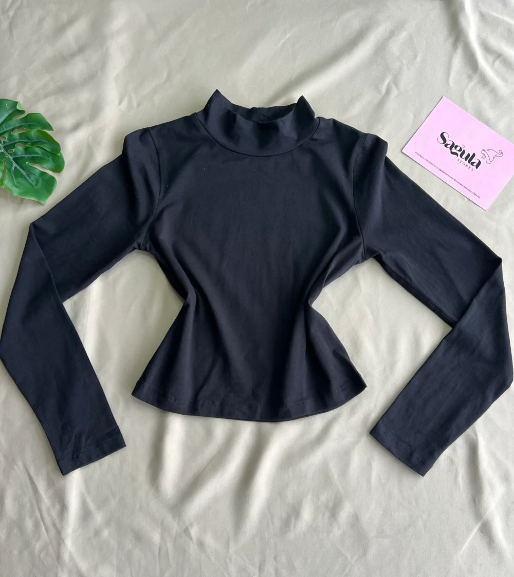 Asos Design Pull Neck Crop Top